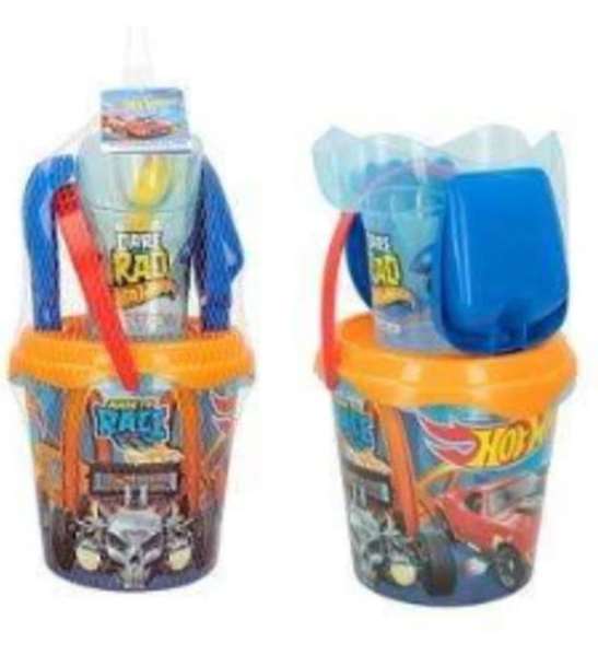 Color Baby Hot Wheels Cubo de Playa 18 cm con Accesorios Color Baby Hot Wheels Cubo de Playa 18 cm con Accesorios