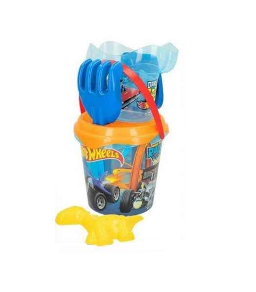Color Baby Hot Wheels Cubo de Playa 18 cm con Accesorios Color Baby Hot Wheels Cubo de Playa 18 cm con Accesorios