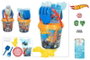Color Baby Hot Wheels Cubo de Playa 18 cm con Accesorios