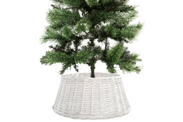 DKD Home Decor Base de Árbol de Mimbre 45x45x24 Blanco