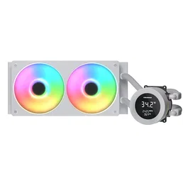 Cougar CGR-PSDVARGB-W-240 Refrigeración Líquida AIO para CPU Poseidon 240mm Ventiladores 120mm ARGB Blanco Compatible Intel y AMD