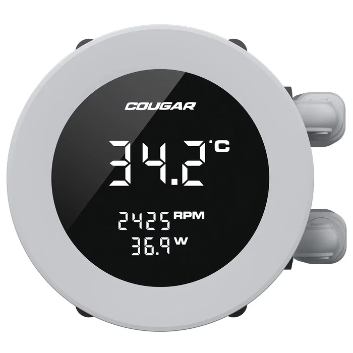 Cougar CGR-PSDVARGB-W-240 Refrigeración Líquida AIO para CPU Poseidon 240mm Ventiladores 120mm ARGB Blanco Compatible Intel y AMD