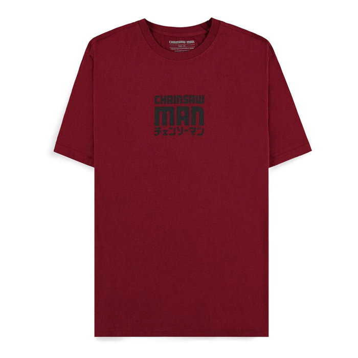 Chainsaw Man Camiseta Smile Bordeaux talla S