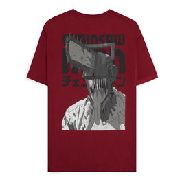 Chainsaw Man Camiseta Smile Bordeaux talla S