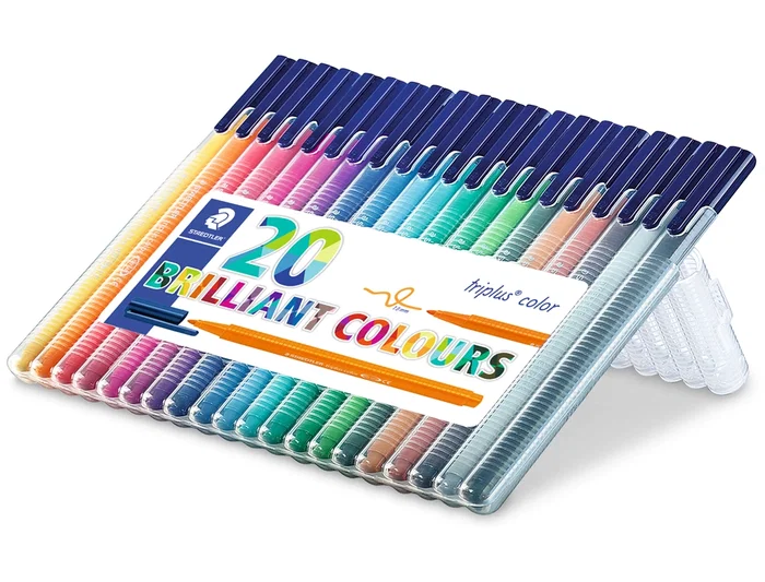 Staedtler Rotulador Triplus Color 323 Estuche 20 Unidades Colores Surtidos Tinta Antiseado Punta 1.6mm 97% Plástico Reciclado Staedtler Rotulador Triplus Color 323 Estuche 20 Unidades Colores Surtidos Tinta Antiseado Punta 1.6mm 97% Plástico Reciclado
