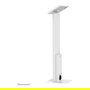 Neomounts FL15-750WH1 Soporte de suelo para tablets 9.7-11" - bloqueable, Blanco, Acero, Piso, Cerradura para puerta corredera con pulsador