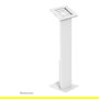 Neomounts FL15-750WH1 Soporte de suelo para tablets 9.7-11" - bloqueable, Blanco, Acero, Piso, Cerradura para puerta corredera con pulsador