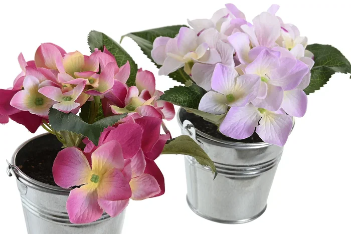 DKD Home Decor Planta de Hortensia en Poliéster (Surtido de 2 Colores) DKD Home Decor Planta de Hortensia en Poliéster (Surtido de 2 Colores)