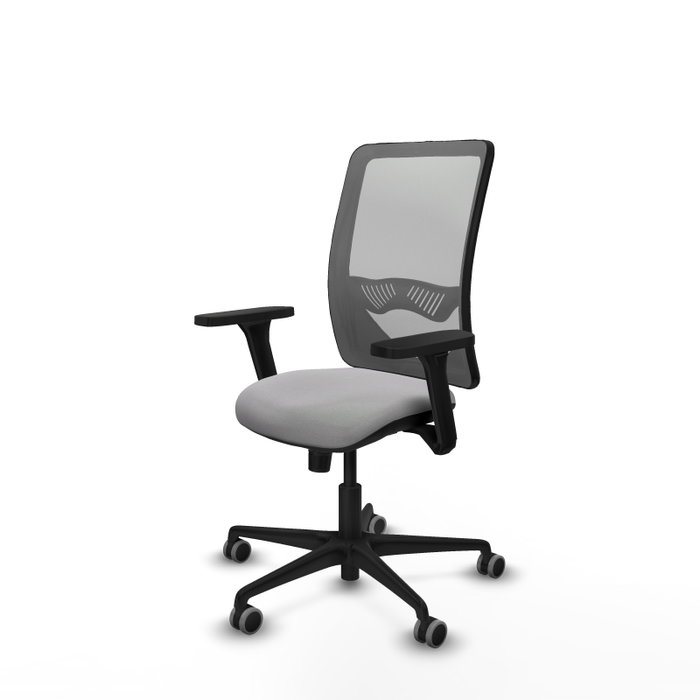 PIQUERAS Y CRESPO Silla de oficina Zulema con Mecanismo Sincro, Brazos 3D y Malla Gris PIQUERAS Y CRESPO Silla de oficina Zulema con Mecanismo Sincro, Brazos 3D y Malla Gris