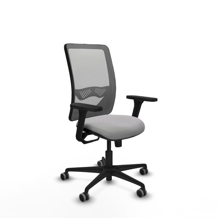 PIQUERAS Y CRESPO Silla de oficina Zulema con Mecanismo Sincro, Brazos 3D y Malla Gris PIQUERAS Y CRESPO Silla de oficina Zulema con Mecanismo Sincro, Brazos 3D y Malla Gris