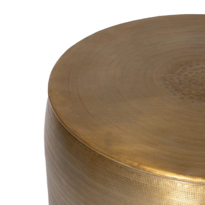 S/3 Mesa Auxiliar Oro Viejo Metal 55,90 X 55,90 X 52 cm