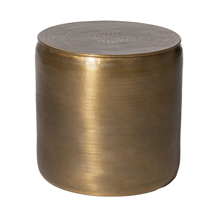 S/3 Mesa Auxiliar Oro Viejo Metal 55,90 X 55,90 X 52 cm