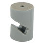 F-Line Sujetacables de Porcelana Cilíndrico en V Negro, 5 Unidades, Ø20 x 30 mm