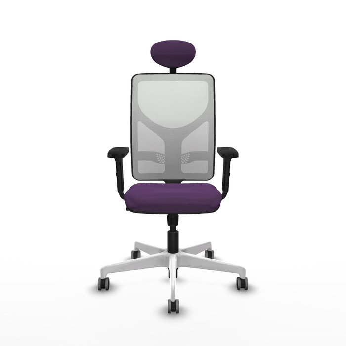 PIQUERAS Y CRESPO Silla de oficina Motilla con mecanismo Sincro, Morado y Blanco PIQUERAS Y CRESPO Silla de oficina Motilla con mecanismo Sincro, Morado y Blanco