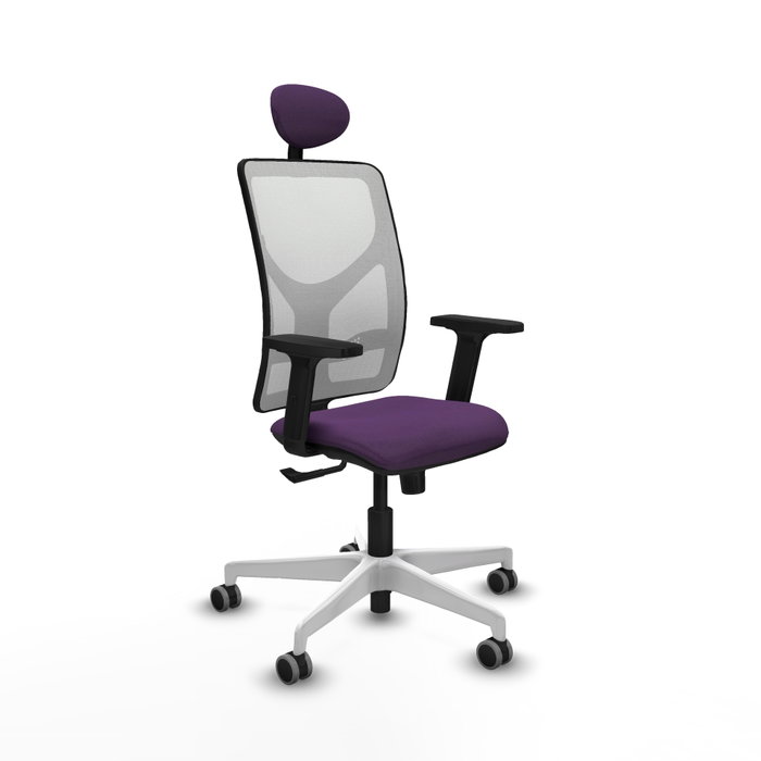 PIQUERAS Y CRESPO Silla de oficina Motilla con mecanismo Sincro, Morado y Blanco PIQUERAS Y CRESPO Silla de oficina Motilla con mecanismo Sincro, Morado y Blanco