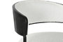 DKD Home Decor Taburete Moderno Blanco Metal Poliester Bucle 48 x 83.5 x 48.5 cm