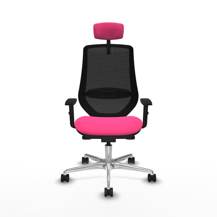 PIQUERAS Y CRESPO Silla de oficina Mardos Rosa y Negro