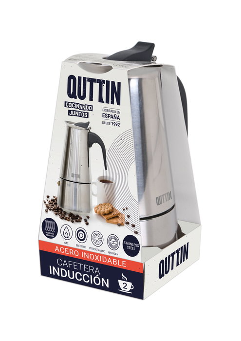Inde Cafetera 2 Servicios Inducción Inox (6 Unidades)