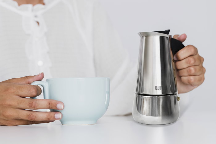 Inde Cafetera 2 Servicios Inducción Inox (6 Unidades)