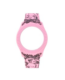 Watxandco Correa de Silicona Rosa 43mm
