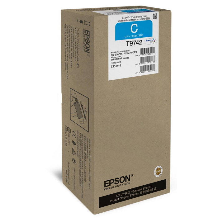 Epson Cartucho de Tinta Cian XXL C13T97420N