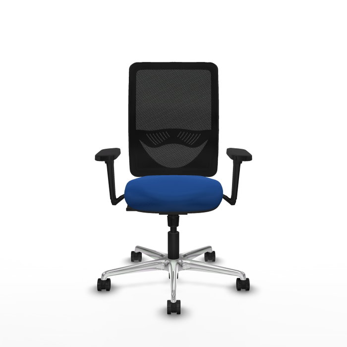 PIQUERAS Y CRESPO Silla de oficina Zulema con mecanismo Sincro, Azul y Negro