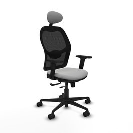 PIQUERAS Y CRESPO Silla de oficina Jorquera Gris claro y Negro