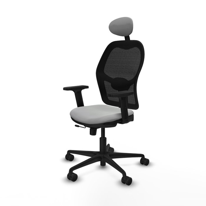PIQUERAS Y CRESPO Silla de oficina Jorquera Gris claro y Negro