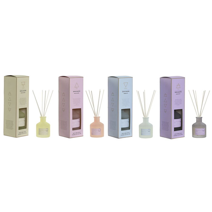 DKD Home Decor Ambientador Mikado Cristal 100 ml Pack de 4 Surtido