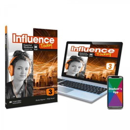 MACMILLAN, INFLUENCE TODAY 3 Essential Workbook, Competence Evaluation Tracker y Student's App - Sheila Dignen