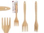 Kinvara Tenedor Madera Cocina Castaño Natural 35x7x2 cm (Set de 24)