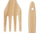 Kinvara Tenedor Madera Cocina Castaño Natural 35x7x2 cm (Set de 24)