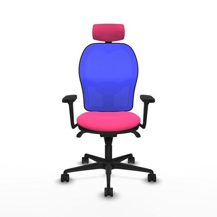 PIQUERAS Y CRESPO Silla de oficina Jorquera con mecanismo Sincro, Rosa y Azul PIQUERAS Y CRESPO Silla de oficina Jorquera con mecanismo Sincro, Rosa y Azul