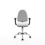 PIQUERAS Y CRESPO Silla de oficina Aýna Blanca con Brazos 1D