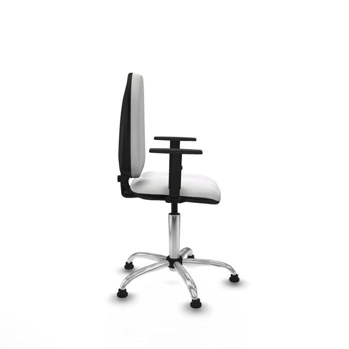 PIQUERAS Y CRESPO Silla de oficina Aýna Blanca con Brazos 1D