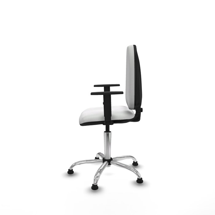 PIQUERAS Y CRESPO Silla de oficina Aýna Blanca con Brazos 1D
