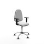 PIQUERAS Y CRESPO Silla de oficina Aýna Blanca con Brazos 1D
