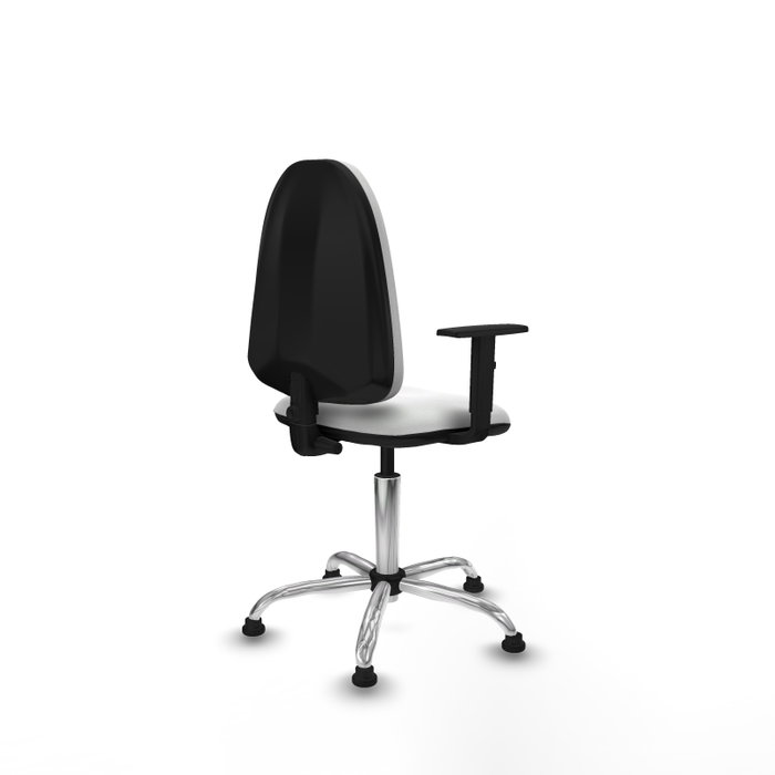 PIQUERAS Y CRESPO Silla de oficina Aýna Blanca con Brazos 1D