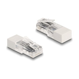 DeLOCK Conector RJ45 macho con resistencia de 120 ohmios blanco 67185