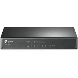 TP-Link Switch TL-SF1008P V2 - Switch de Escritorio 8 Puertos 10/100 Mbps No Gestionable, con 4 Puertos PoE IEEE 802.3af (Alimentación por Ethernet)
