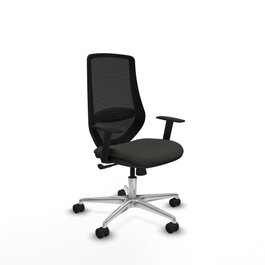 PIQUERAS Y CRESPO Silla de oficina Mardos con mecanismo Sincro Negro