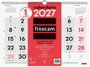 FINOCAM Calendario de Pared Mensual 2027 con Números Grandes 430x310 mm