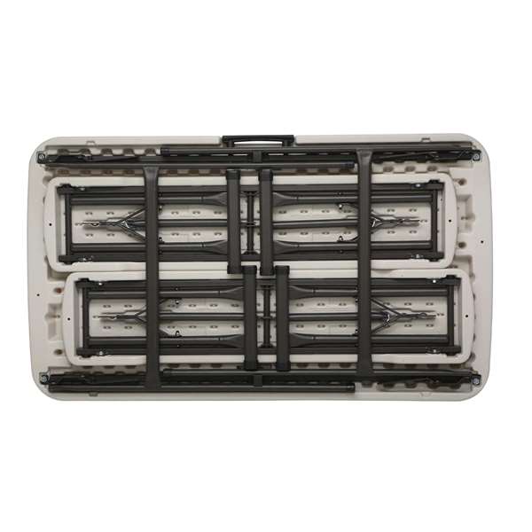 Color Baby Conjunto Plegable Mesa (106x61x74 cm) y 2 Bancos (94x22x42 cm) para 4 Personas Asas Incorporadas