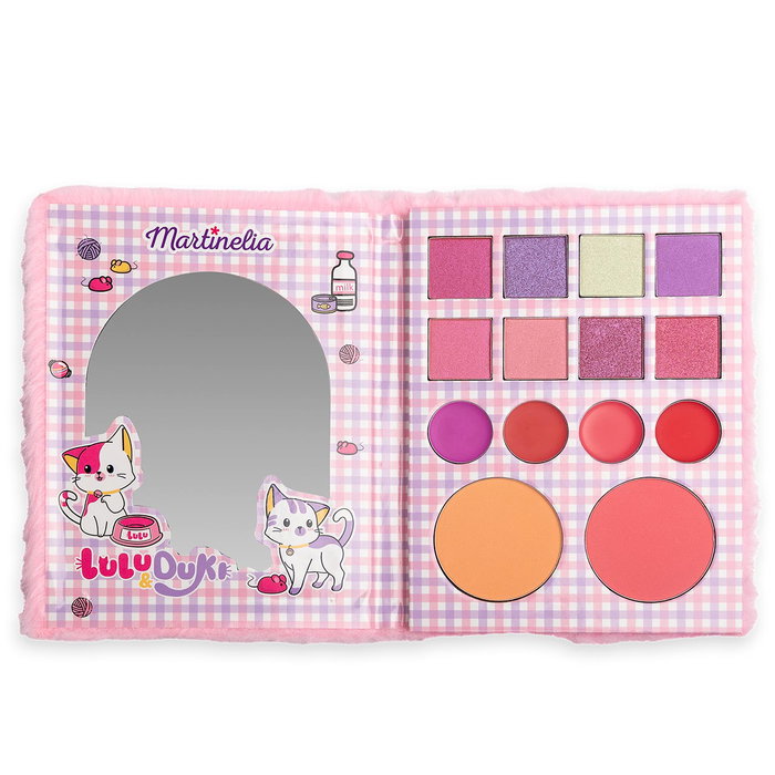 Martinelia Paleta Maquillaje Lulu Y Duki 85475 con 12 Sombras, 4 Lip Gloss y 4 Rubores/Bronceadores para Niñas +4 Años