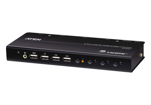 ATEN CS784H Switch KVM de 4 puertos USB HDMI 4K Ultra HD ATEN CS784H Switch KVM de 4 puertos USB HDMI 4K Ultra HD