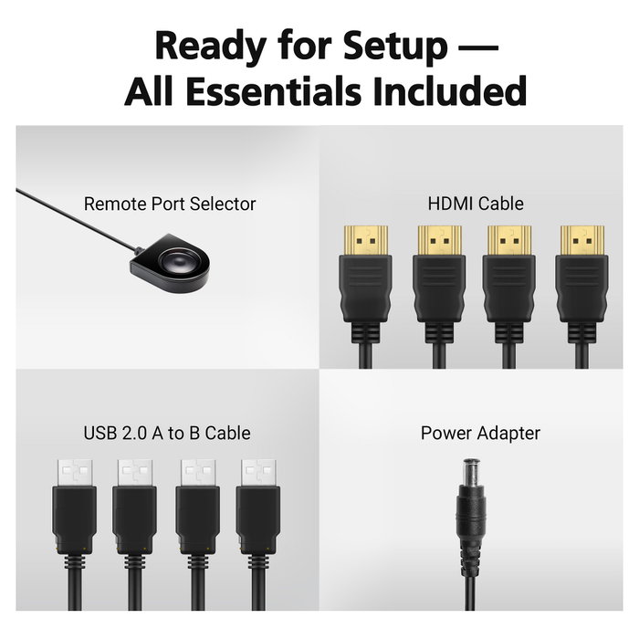 ATEN CS784H Switch KVM de 4 puertos USB HDMI 4K Ultra HD ATEN CS784H Switch KVM de 4 puertos USB HDMI 4K Ultra HD