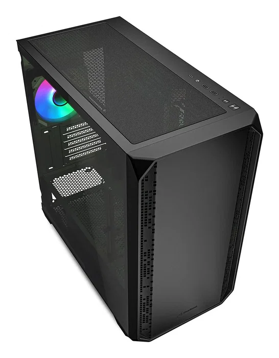 Sharkoon MK2 RGB Micro Torre Negro con Cristal Templado