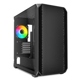 Sharkoon MK2 RGB Micro Torre Negro con Cristal Templado