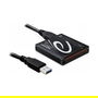 DeLOCK Card Reader USB 3.2 Gen 1 All-in-One, Lectura de CF, SD, microSDHC, SDXC, MS Duo, MMC, xD, Compatible con Windows y Mac, Negro