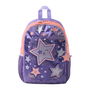 Totto Mochila Morral Star Cat M MJ04STC002-2410-4Q8M Morado Niña Poliester Estampado Satín Funcional